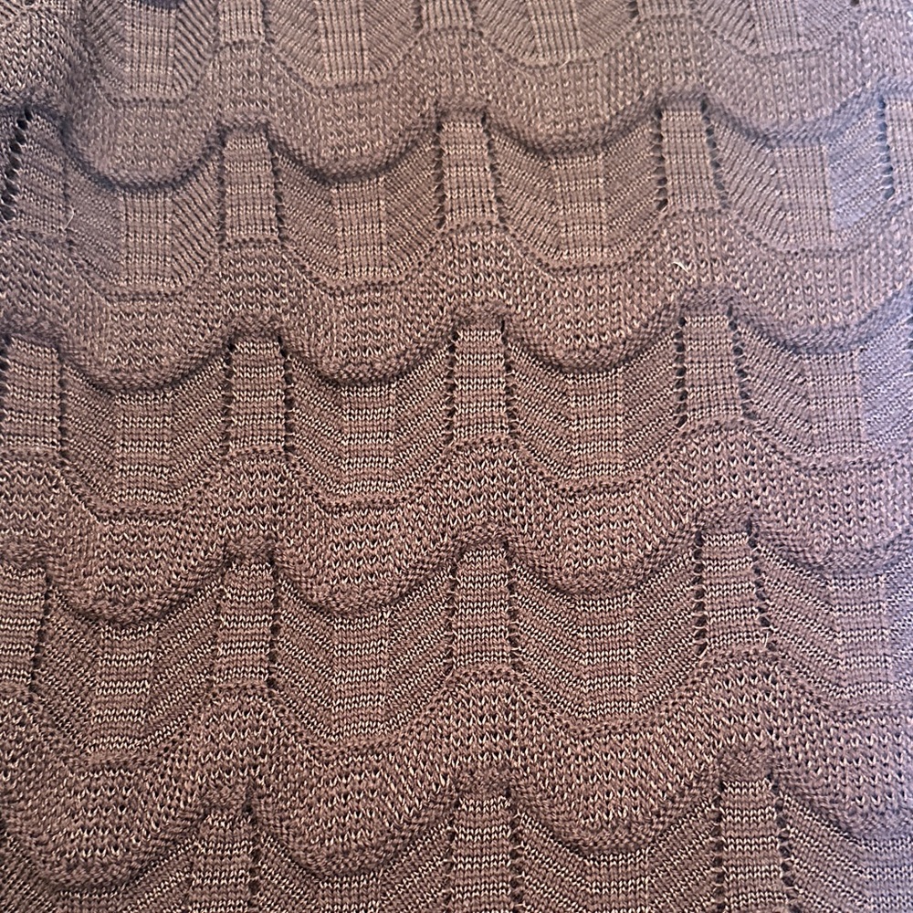 Missoni Brown Signature Knit Sweater – Italian Luxury Zigzag Pattern, Size - Picture 11 of 13
